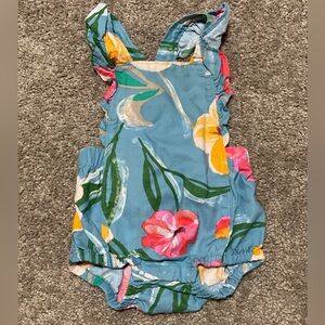 Tea Collection Ruffle Bubble Baby Romper